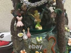 Disney Peter Pan Tinkerbell Snow Globe Light with Music Box Good Condition used JP
