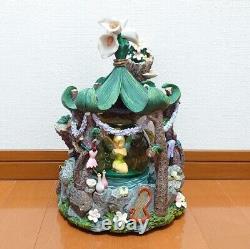 Disney Peter Pan Tinkerbell Snow Globe Music Box 30cm from japan