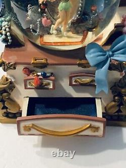 Disney Peter Pan Tinkerbell Snow Globe/Music Box In Original Box Mint Condition