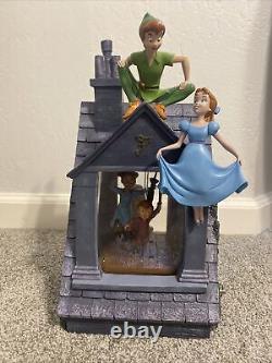 Disney Peter Pan You Can Fly Darling House Snow Music Globe Lights MUST READ