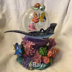 Disney Pixar FINDING NEMO CORAL REEF ADVENTURE Music Box Figurines SnowGlobes