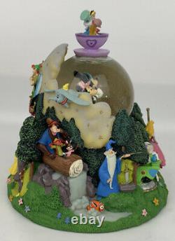 Disney Pixar Snow Globe Disneyland Theme Park Mickey and Minnie + 15 Characters