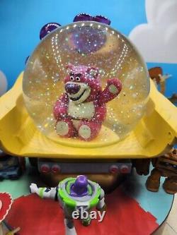 Disney Pixar Toy Story 3 Lotso Woody Buzz Sunnyshine Snow Globe. PERFECT