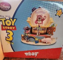 Disney Pixar Toy Story 3 Lotso Woody Buzz Sunnyshine Snow Globe. PERFECT
