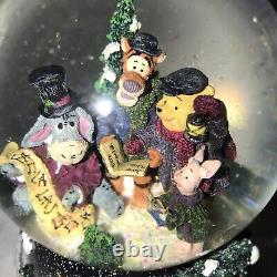 Disney Pooh And Friends Deck The Halls Boyd's Bears Holiday Caroling Snow-Globe&
