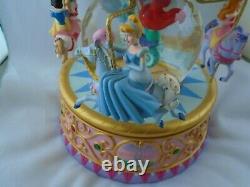 Disney Princess Carousel Musical Snow Globe