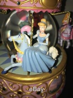 Disney Princess Carousel Musical Snow Globe