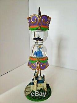 Disney Princess Cinderella Snow Globe Ornament with Stand Castle Clock