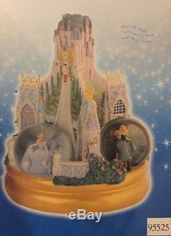 Disney Princess Rotating Musical Snowglobe, Aurora, Cinderella, Snow White