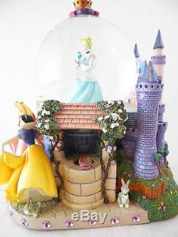 Disney Princess Snow Music Globe Snow White Cinderella Ariel Belle Discontinued