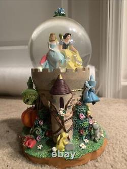 Disney Princesses Cinderella And Fairy Godmothers Snow Globe, Rare/retired RD