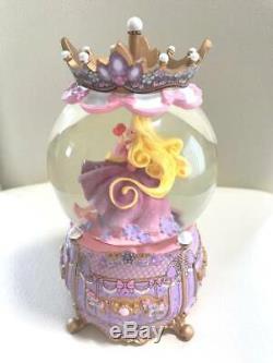 Disney Rapunzel & Pascal snow globe accessory case Dome Jewelry case box figure