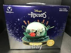 Disney Rescuers Down Under 30th Anniversary Music Snow Globe withBox Retired RARE