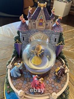 Disney Royal Ball Castle Princess Large Music Box Musical Snow Globe