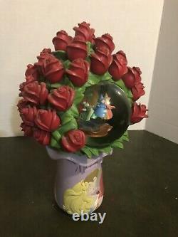 Disney Sleeping Beauty (Aurora) Red Roses Snow Globe. RARE