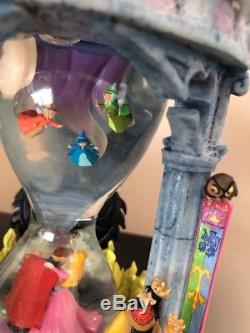 Disney Sleeping Beauty Maleficent Hour Glass Snowglobe Light Up Music box