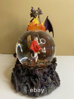 Disney Sleeping Beauty Snow Globe, Maleficent as Dragon & Prince Phillip in Box