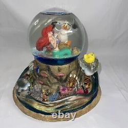 Disney Snow Globe ARIEL'S TREASURE TROVE Musical Little Mermaid Original Box