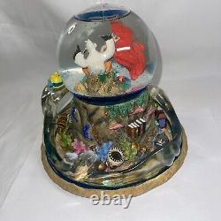 Disney Snow Globe ARIEL'S TREASURE TROVE Musical Little Mermaid Original Box