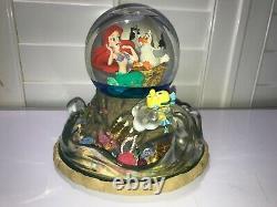 Disney Snow Globe LITTLE MERMAID Ariel Musical Part Of Your World Lights Up