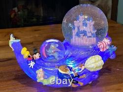 Disney Snow Globe Multi Characters Musical Lights Up