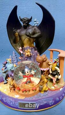 Disney Snow Globe Music Box 70th Anniversary Fantasia Super Rare Japan