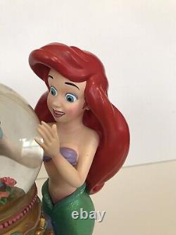 Disney Snow Globe The Little Mermaid Ariel & Music box Under the Sea VERY RARE