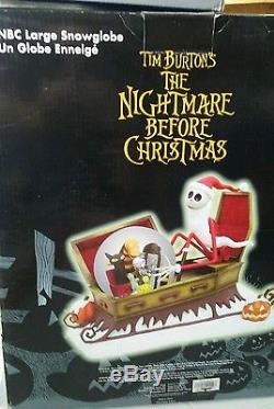 Disney Snow Globe Tim Burton's The Nightmare Before Christmas Rare