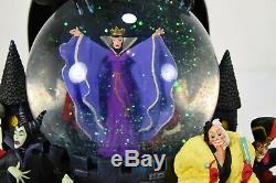 Disney Snow Globe Villains Evil Queen Snow White Maleficent Krewella Plays Tune
