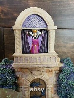 Disney Snow White Evil Queen Balcony Snow Globe Music Box Pre-owned