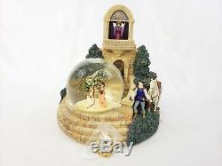 Disney Snow White Evil Queen Prince Florian Tower Snow Globe with LE500 Pin Rare