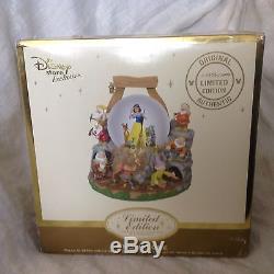Disney Snow White MINE IN THE FOREST LE Musical Spin Lite Up SnowGlobe-MIB withCOA