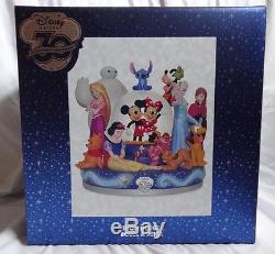 Disney Store 30th Anniversary Celebration Character Snowglobe Anna Elsa Baymax