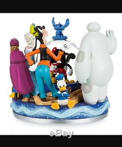 Disney Store 30th Anniversary Snowglobe Mickey Frozen Lion King Stitch Rapunzel