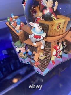 Disney Store Alice In Wonderland 50th Anniversary Music Snow Globe Alice's Trial