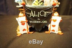 Disney Store Alice in Wonderland Queen of Hearts Snowglobe RARE