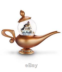 Disney Store Art Of Jasmine Aladdin Snow Globe Genie Lamp A Whole New World NIB