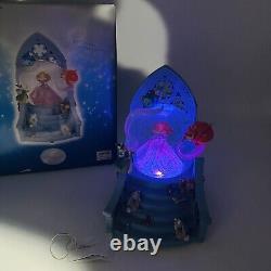 Disney Store Aurora with Fairies Snow Globe Once Upon A Dream Song Works Lights