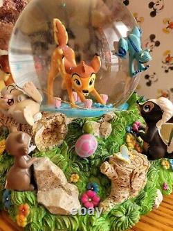 Disney Store Bambi and Friends Snow Globe Waltz of the Flowers No Box
