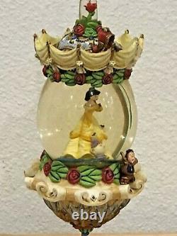 Disney Store Beauty And The Beast Belle Hanging Snow Globe In Original Box
