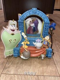 Disney Store Belle & The Beast Snow Globe Musical beauty and the beast