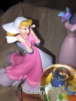 Disney Store Cinderella Pink Dress Snow Globe Rare