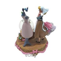 Disney Store Cinderella Snow Globe A Lovely Dress For Cinderelly Mice EXCELLENT