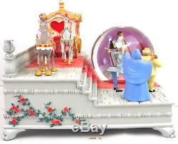 Disney Store Cinderella Wedding Musical Snow Globe 60th Anniversary Ltd Ed NEW