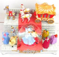 Disney Store Cinderella Wedding Musical Snow Globe 60th Anniversary Ltd Ed NEW