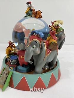 Disney Store Dumbo Animated Musical Snow Globe Entry of the Gladiators Rare