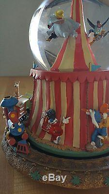 Disney Store Dumbo Musical Snowglobe! Train, Timothy, Circus Tent, Casey Junior