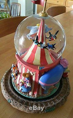 Disney Store Dumbo Musical Snowglobe! Train, Timothy, Circus Tent, Casey Junior