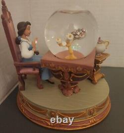 Disney Store Exclusive Beauty & The Beast Be Our Guest Snow Globe Belle