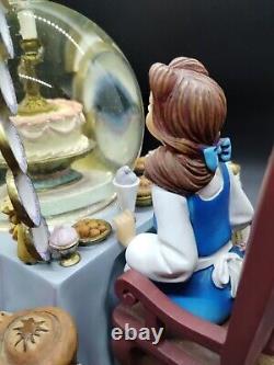 Disney Store Exclusive Beauty & the Beast Be Our Guest Snow Globe Belle Plates